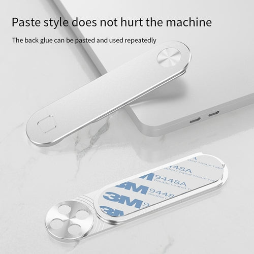 Laptop Phone Holder - Adjustable Laptop Side Mount Clip, Magnetic