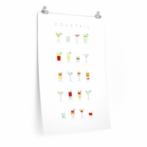 Cocktails Art Poster Decor