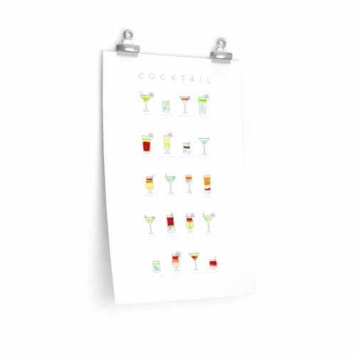 Cocktails Art Poster Decor