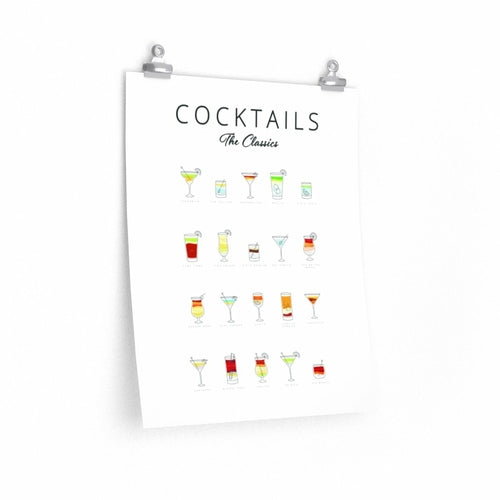 Cocktails Art Poster Decor